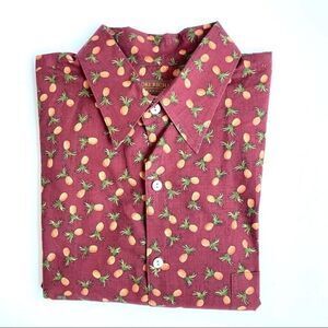 TORI RICHARD PINEAPPLE CASUAL SHORT SLEEVE SHIRT